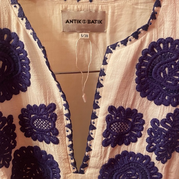 NWOT Sold Out Antik Batik via Tuckernuck White Tiki Longdress, S - Picture 9 of 12